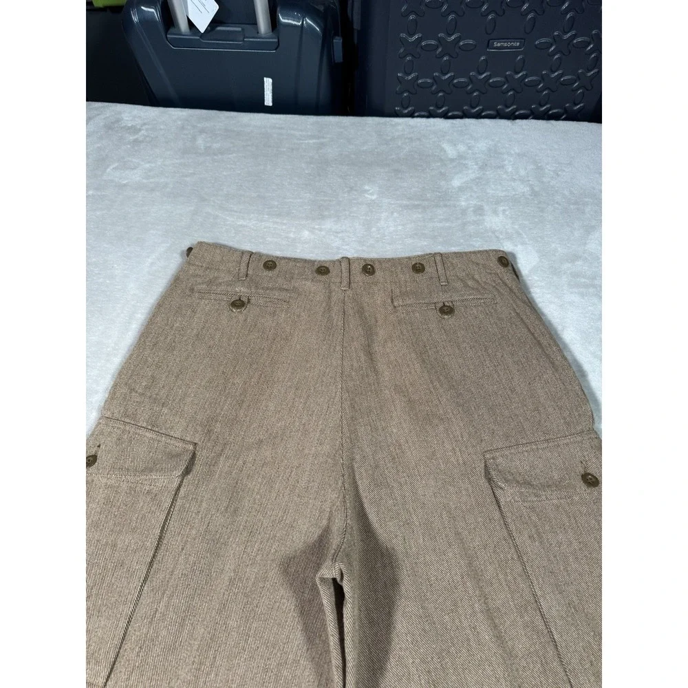 Vintage Polo Ralph Lauren Cargo Pants Military Paratrooper Mens 34x33 Button Fy